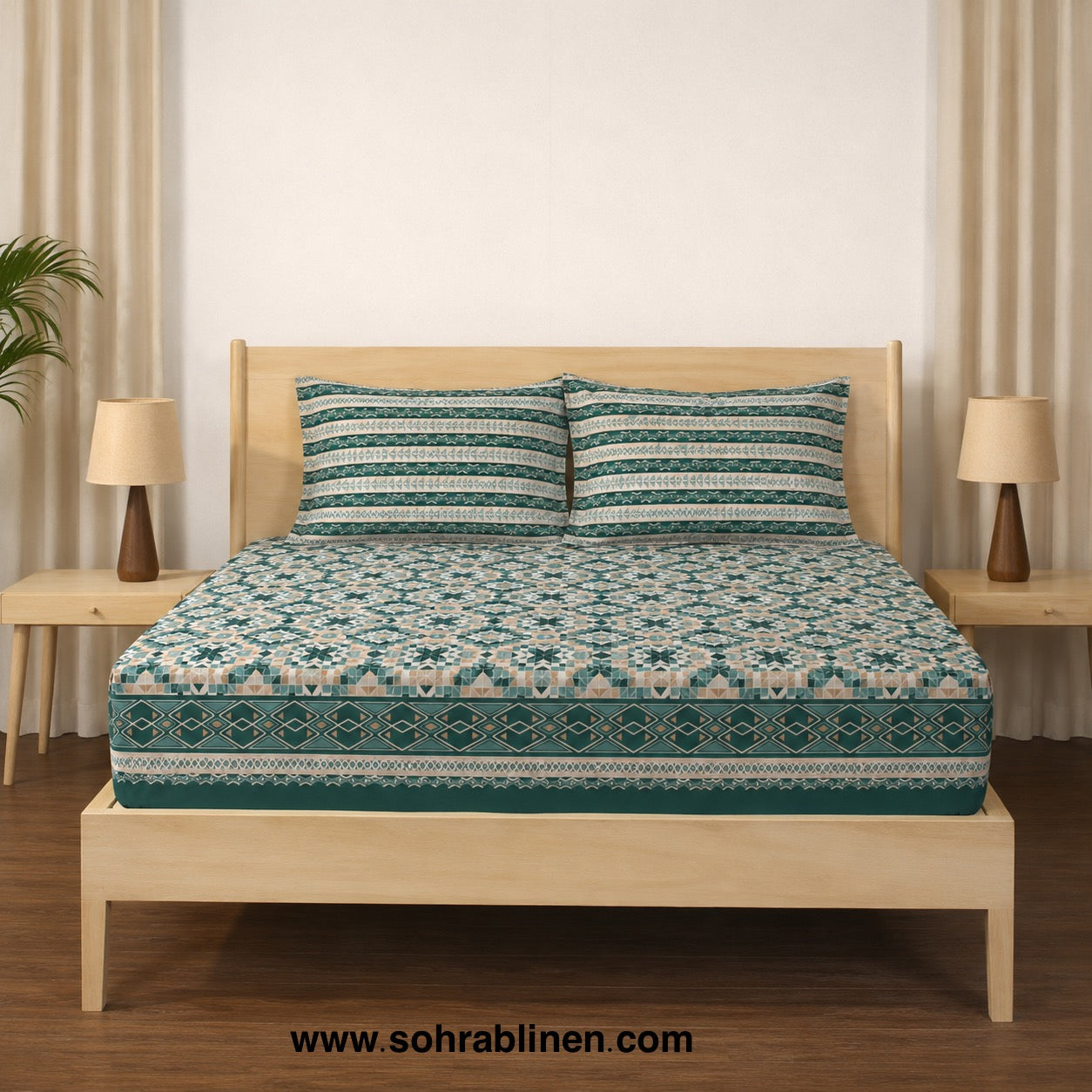 Soft Loom – D03 – T150 Cotton Bed Sheet Set