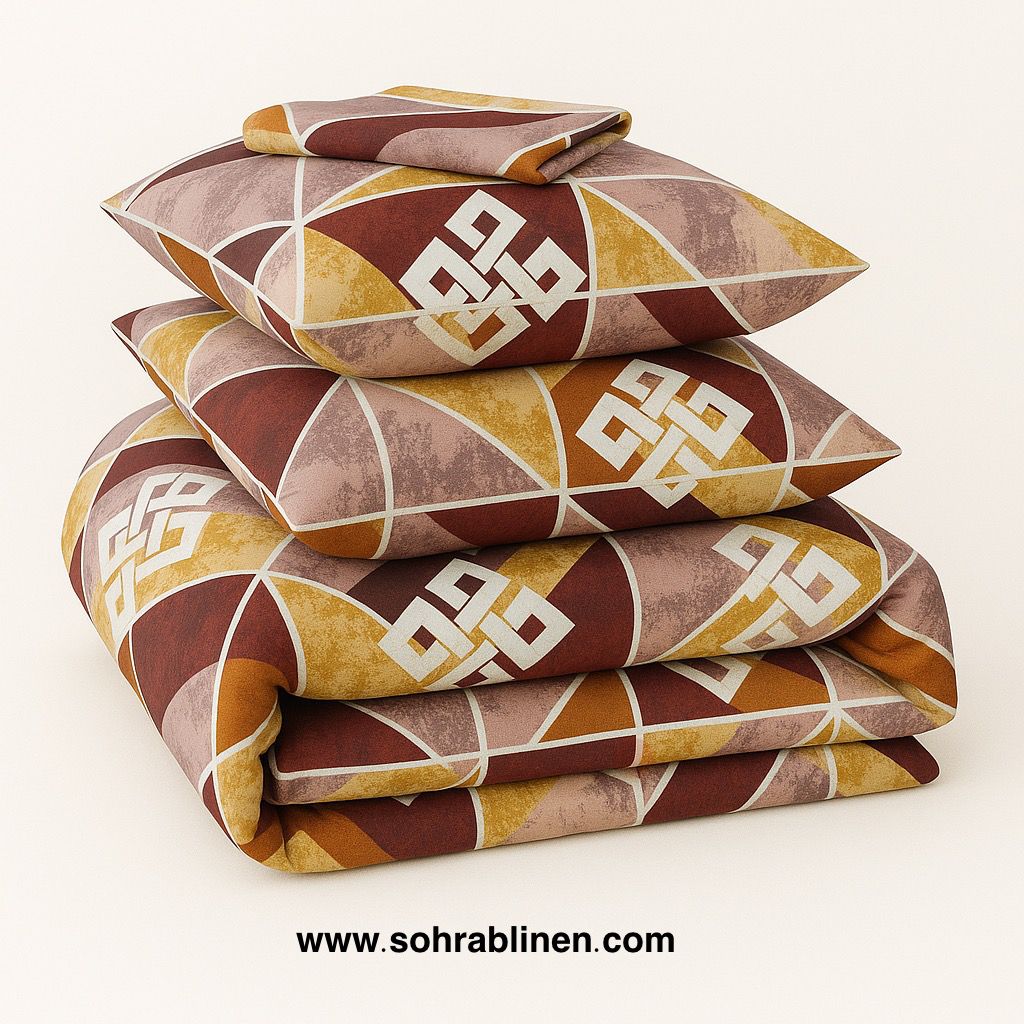 Royal Bloom Maroon Comforter Set 6PC