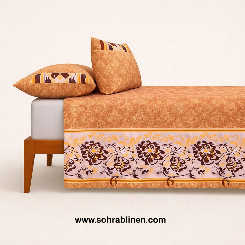 Bloosom Cotton charm bedsheet Set