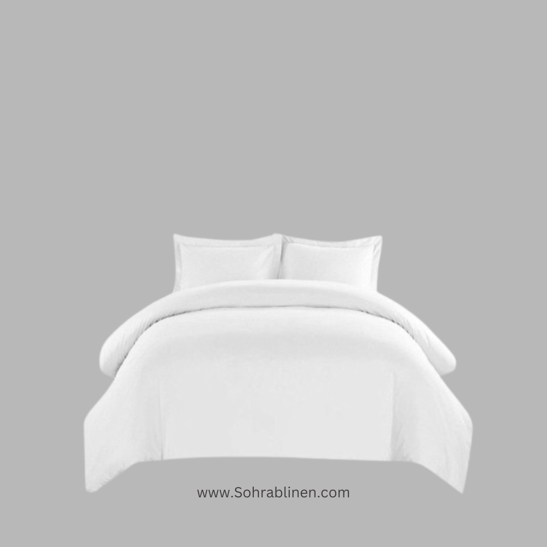 T-200 Premium White Bedsheet Set