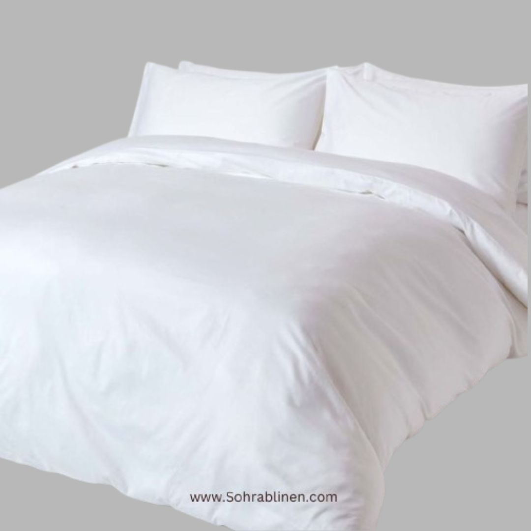 T-144 White Cotton Bedsheet