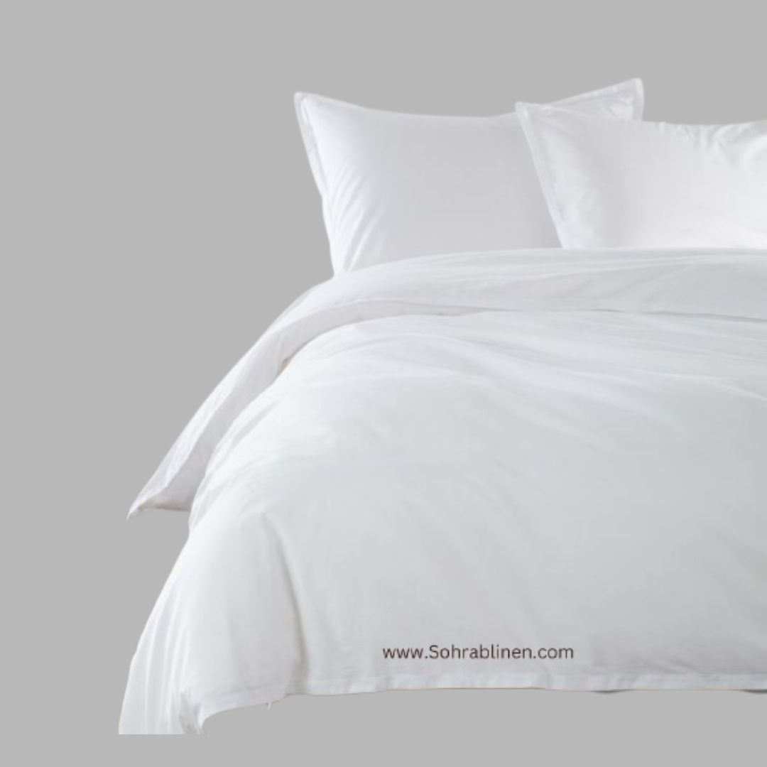 T‑144 Premium White Bedsheet Set