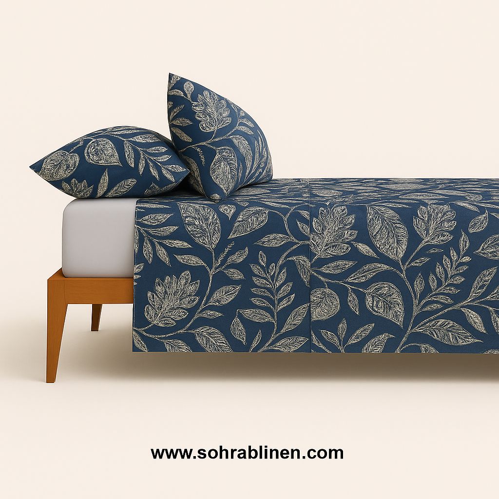 Blue moon Crystal cotton bedsheet set