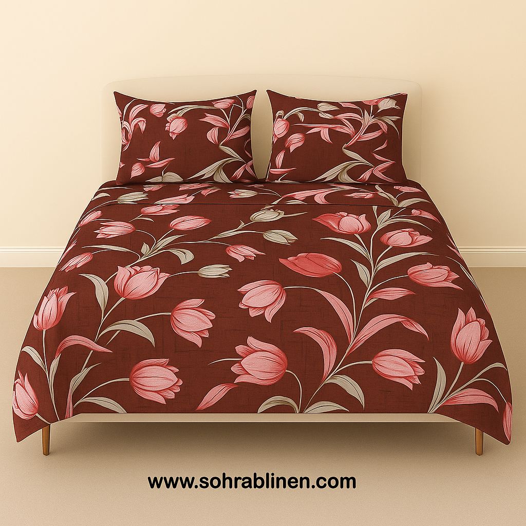 Luxe Crystal Cotton Bedsheet Set