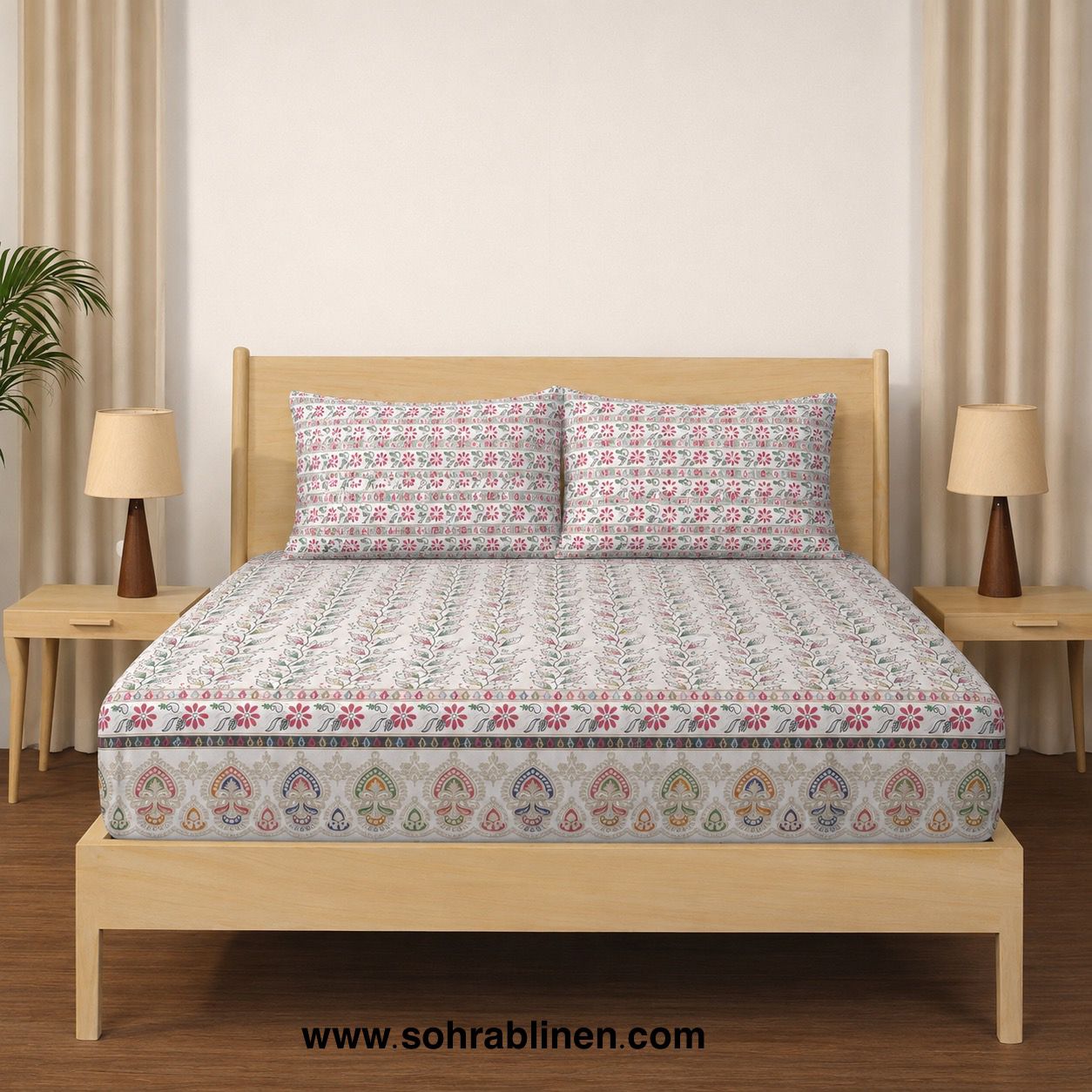 Soft Loom – D05 – T150 Cotton Bed Sheet Set