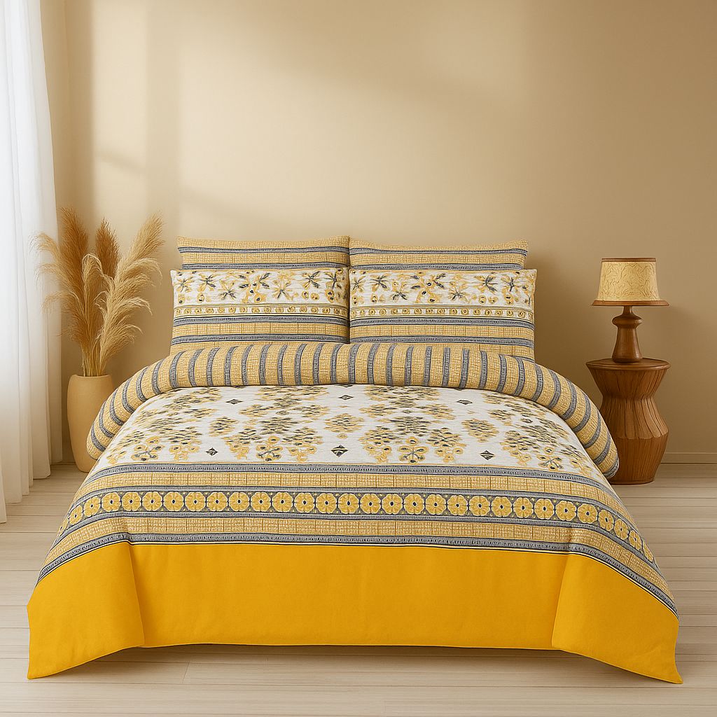 Sunflower Cotton bedsheet set