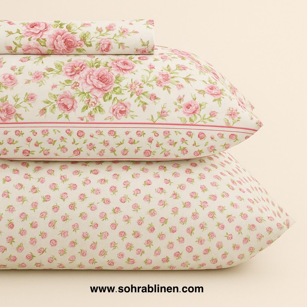 Pink Serenity Cotton Bedsheet set