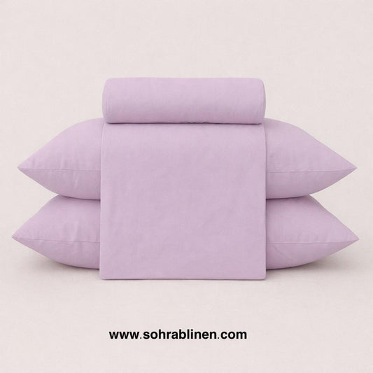 P-02 Soft  Plain Bedsheet Set