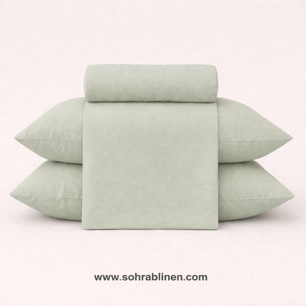 P-03 Soft  Plain Bedsheet Set