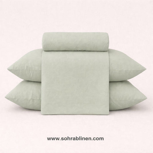 P-03 Soft  Plain Bedsheet Set