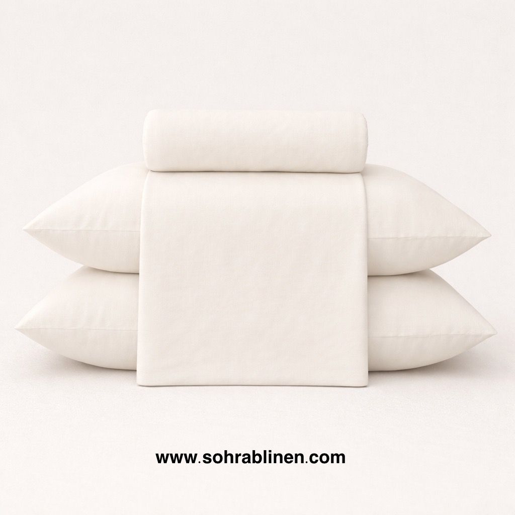P-05 Soft  Plain Bedsheet Set