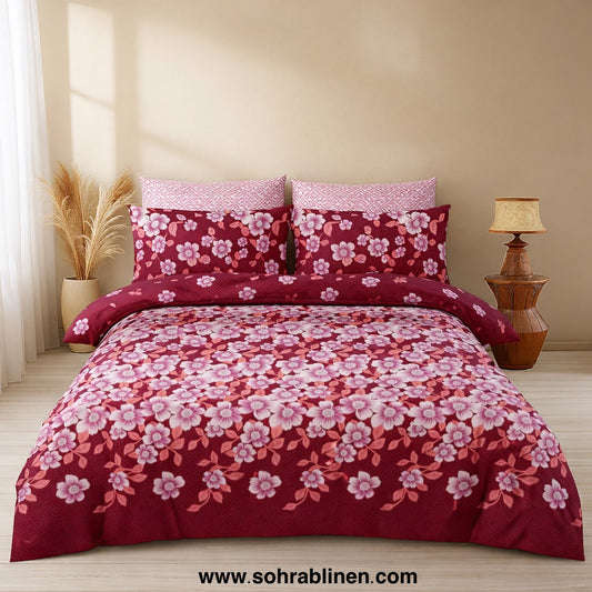 Cotton blush bedsheet Set