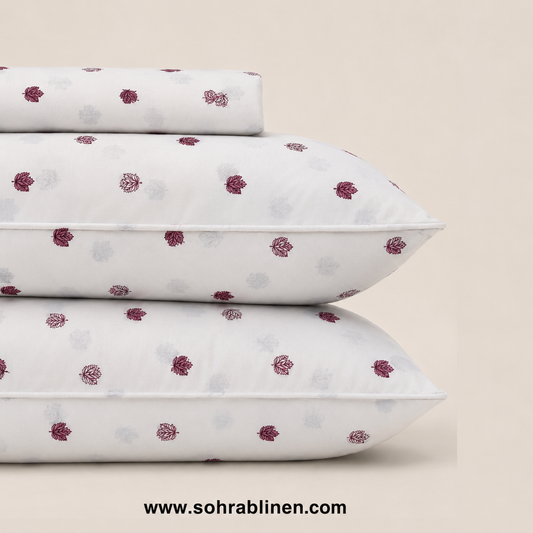 Autumn Leaf Bliss T-150 Cotton Bed Sheet Set