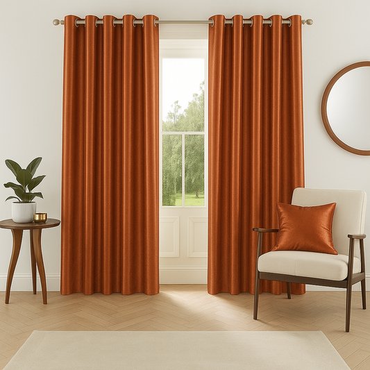 Plain Rust Curtain