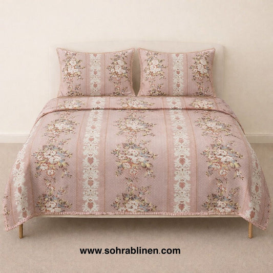 Supreme pink Gultex Multani Bedsheet