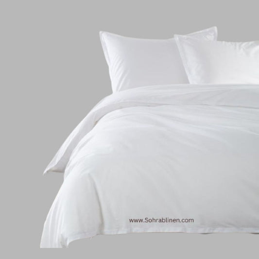 T‑144 Premium White Bedsheet Set 