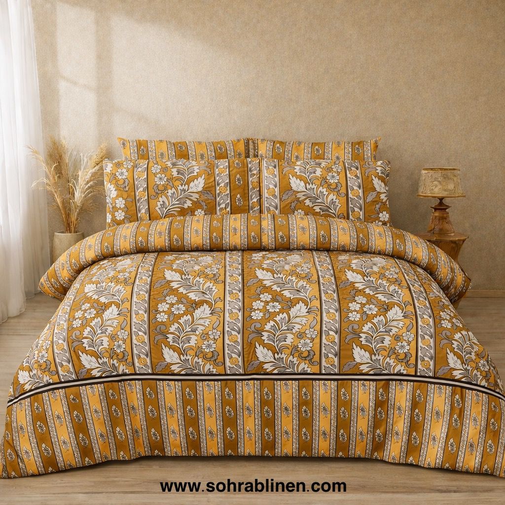 Elegant Garden Cotton bedsheet Set