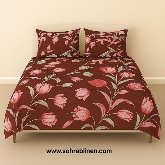 Luxe Crystal Cotton Bedsheet Set