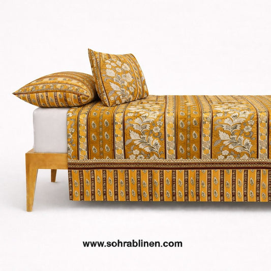 Elegant Garden Cotton bedsheet Set