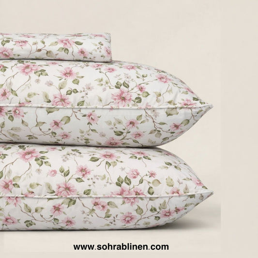 Lush Floral Cotton bed sheet Set