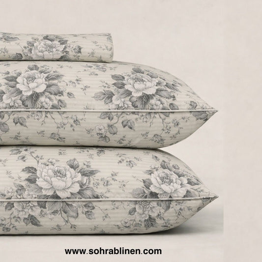 Creamy Cotton bed sheet Set