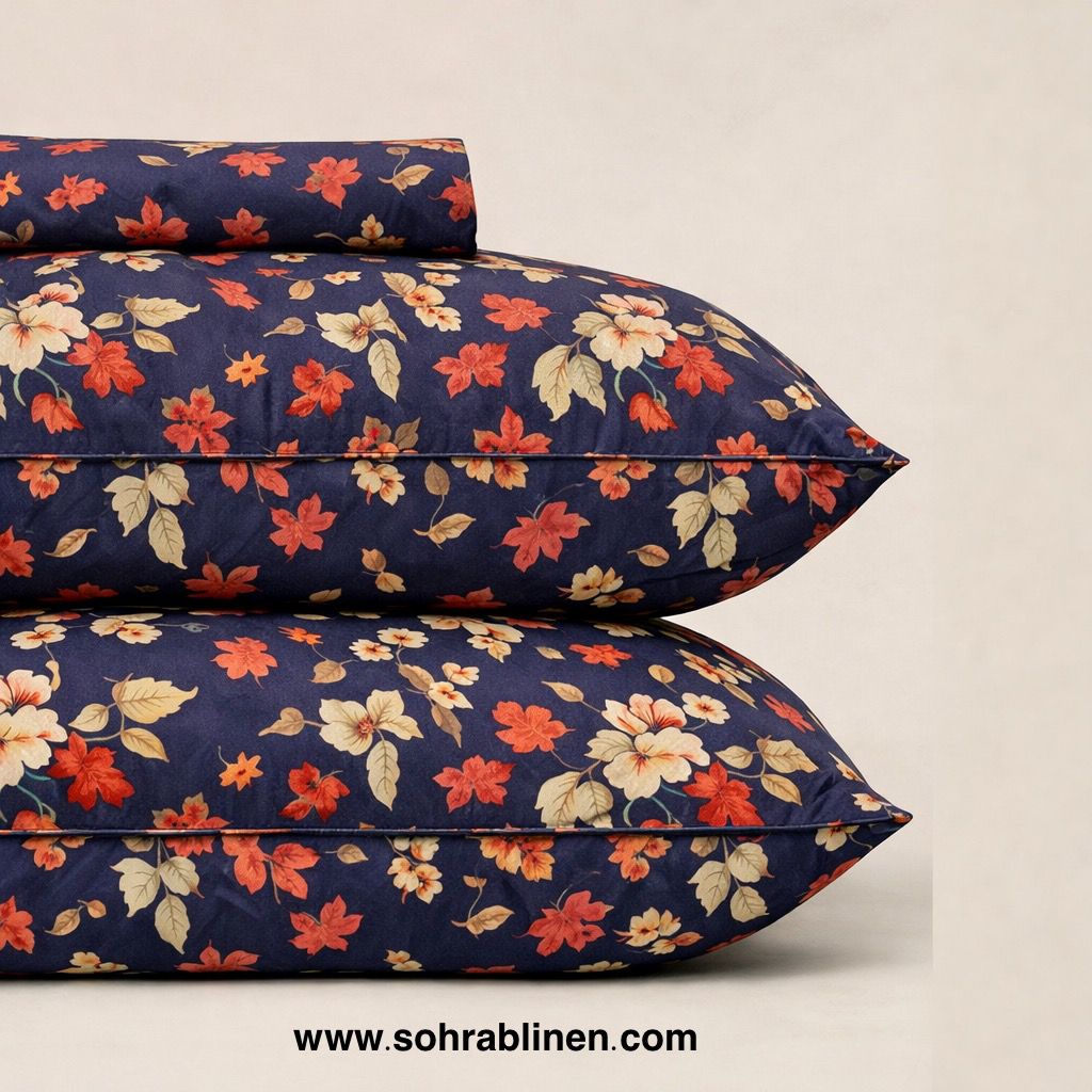 Leafy Cotton bed sheet Set