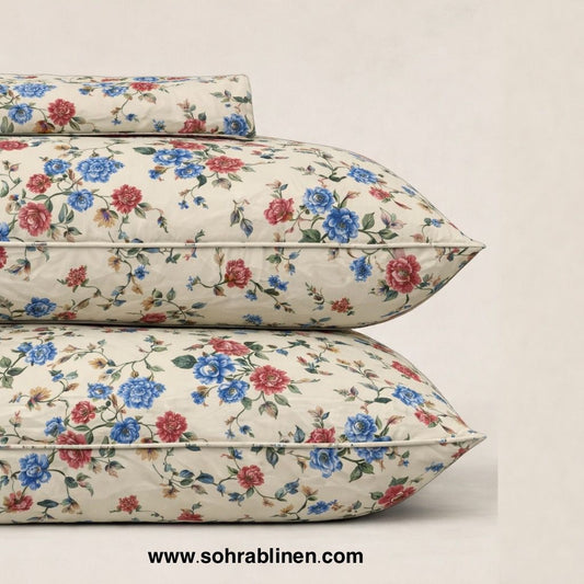 Amber  Cotton bed sheet Set