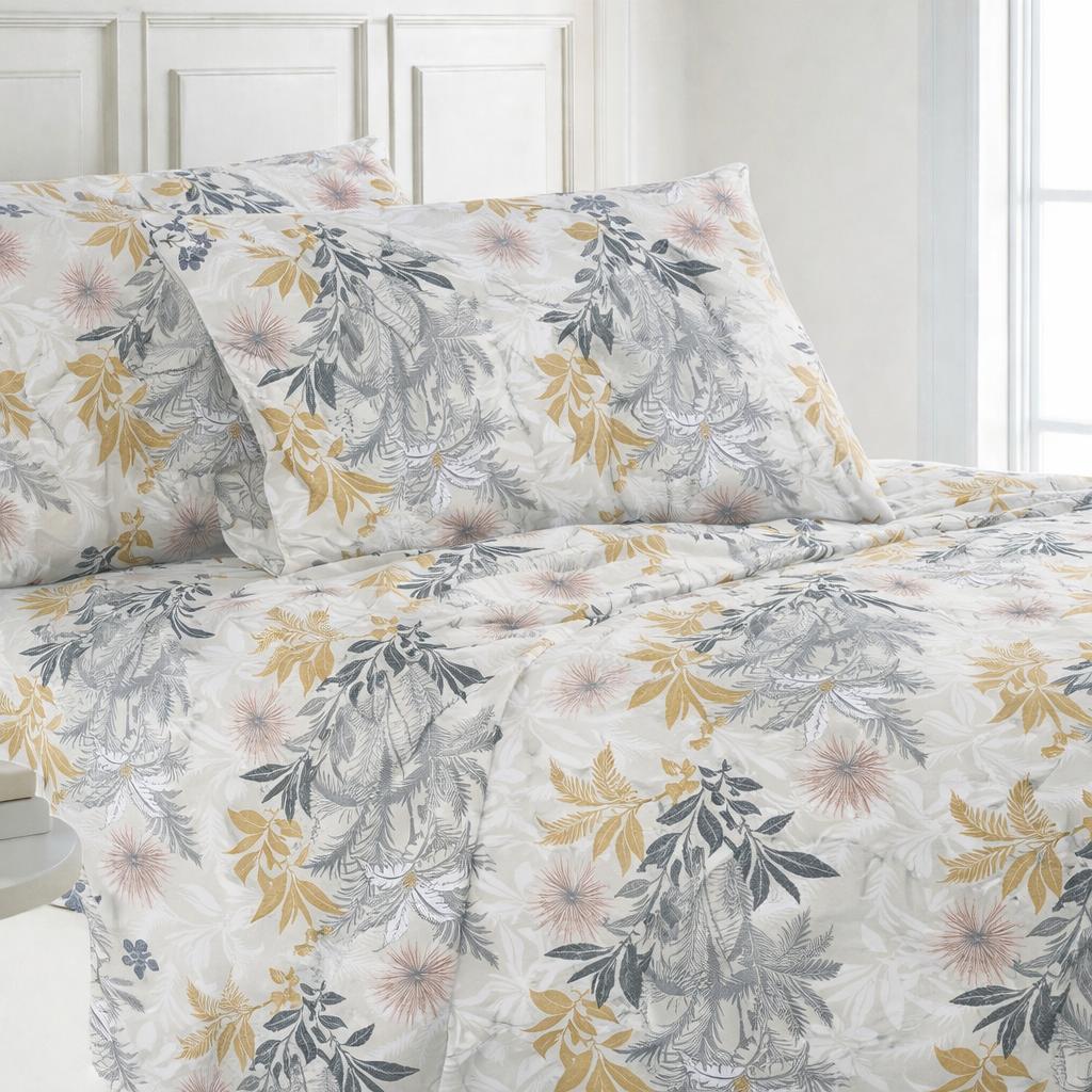 Flora Living T-200 Bedsheet Set