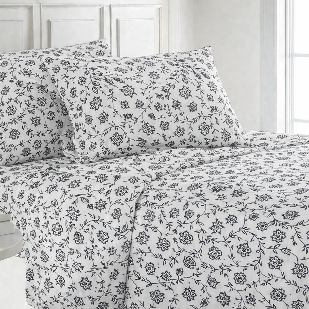 Flora Gleam Crystal Bed sheet Set