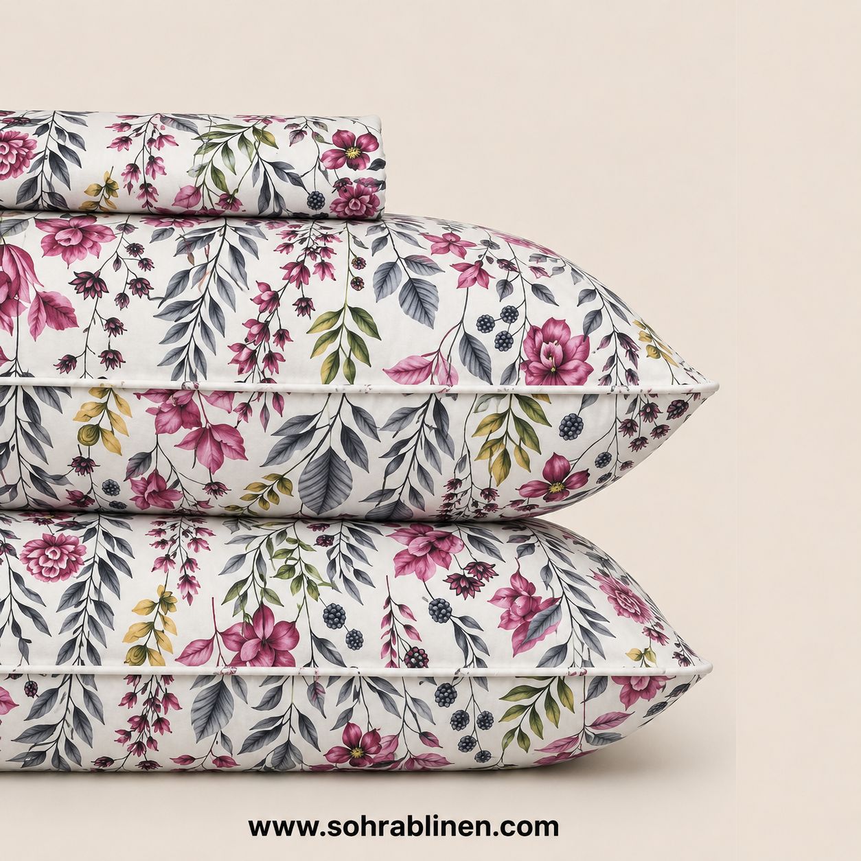 Secret Garden  T-150 Cotton Bed Sheet Set
