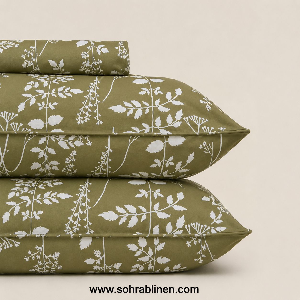 Herbal Heaven T-150 Cotton Bed Sheet Set