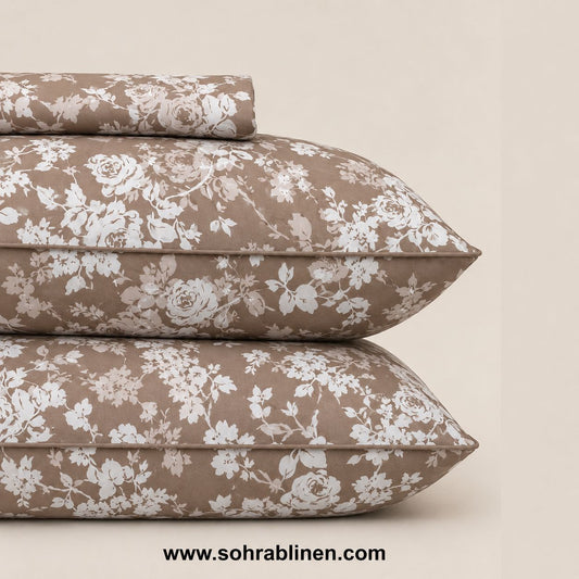 Desert Blossom T-150 Cotton Bed Sheet Set