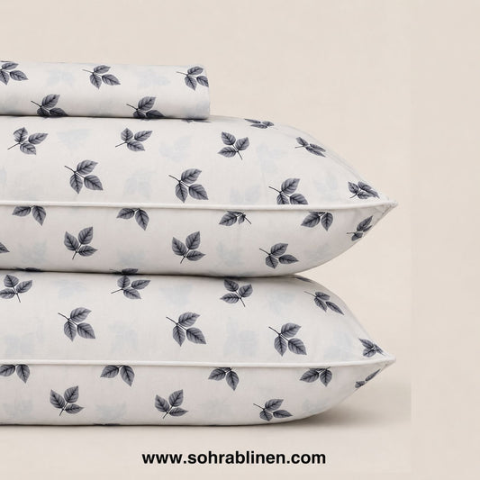 Leafy T-150 Cotton Bed Sheet Set