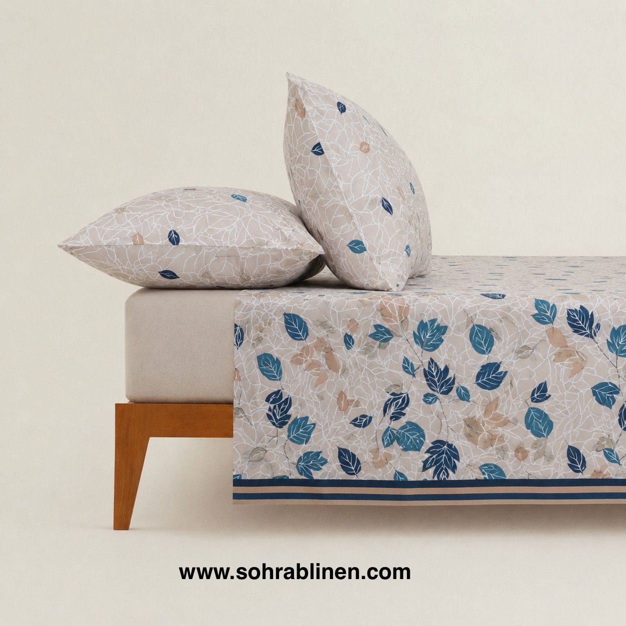 Autumn Leaves T-150 Cotton Bed Sheet Set