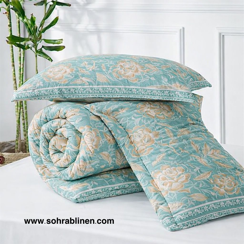 E2-Royal feather  Comforter Set 6PC Set