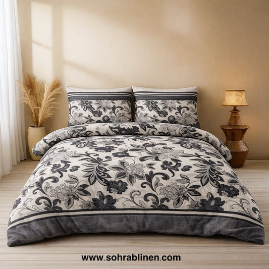 Urban Floral Fleece Bedding Set