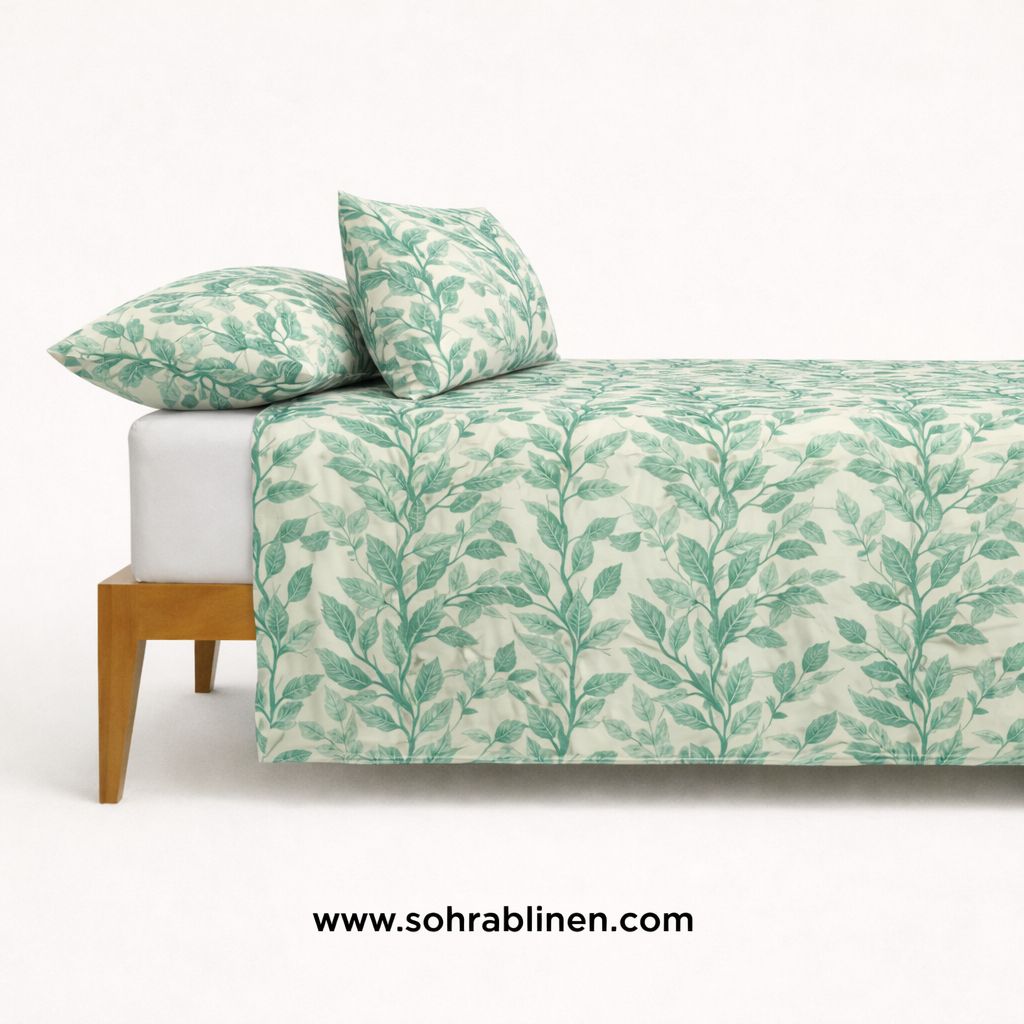 Amber Floral Cotton bed sheet Set