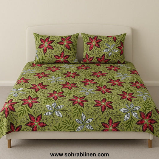 Crystal cotton bedsheet set
