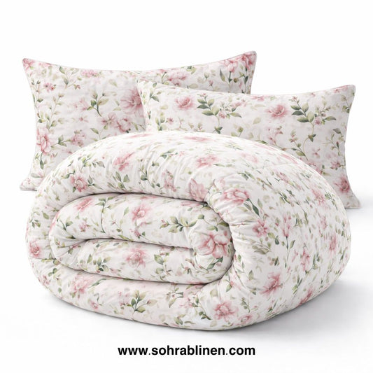 Luxury Floral Quilt Cover Set