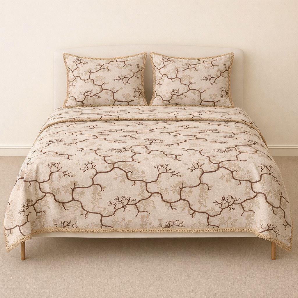 Gultex Multani Bedsheet Set Ivory Sand